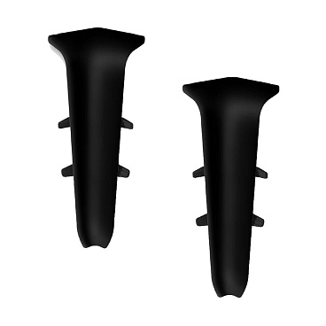 Угол внутренний Идеал Деконика 85 мм черный Г-профиль (2 шт.)