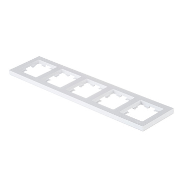 Рамка Systeme Electric AtlasDesign пятиместная белая (ATN000105)