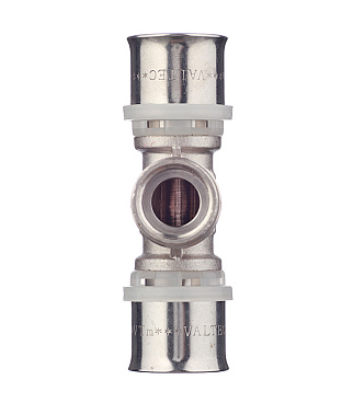 Тройник VALTEC (VTm.232.N.260426) 26(пресс) х 1/2 ВР(г) х 26(пресс)