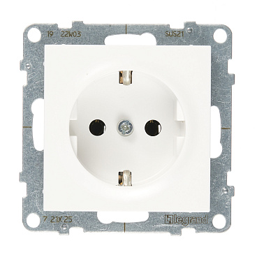 Розетка Legrand Suno встраиваемая белая (721125)
