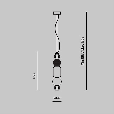 Подвесной светильник Maytoni P069PL-L35CH3K