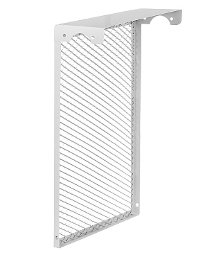 Экран декоративный металлический Evecs ДМЭР 610х390 мм белый 4-х секционный