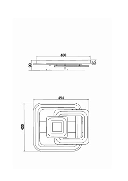 Потолочный светильник Freya FR10022CL-L71W