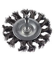 Кордщетка для дрели Практика витая жесткая радиальная d75 мм (242-694)