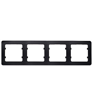 Рамка Hegel Master четырехместная черная (Р404-08)
