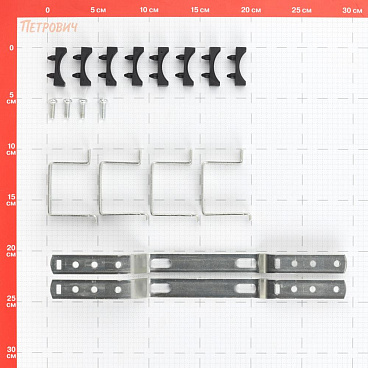 Коллекторная группа с расходомерами Rommer 1 ВР(г) х 7 выходов 3/4 НР(ш) ЕК х 1 ВР(г)
