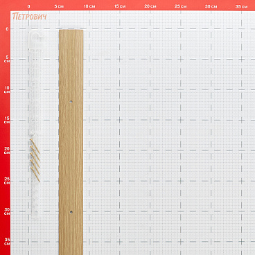 Порог алюминиевый одноуровневый стык 40х900 мм дуб