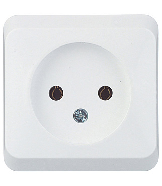 Розетка Systeme Electric Этюд накладная белая (PA16-001B)