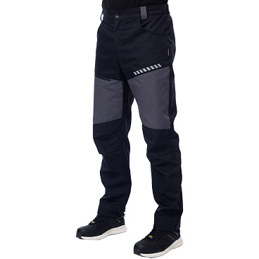 Брюки рабочие Brodeks KS334 50 рост 176-182 см серо-черные