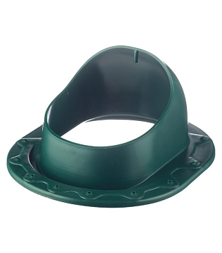 Проходной элемент Поливент для готовой кровли из гибкой черепицы зеленый RAL 6020