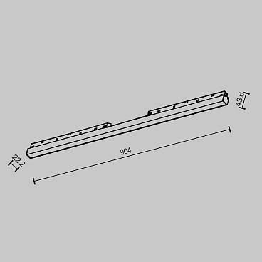 Трековый светильник Technical TR030-2-30W2.7K-B