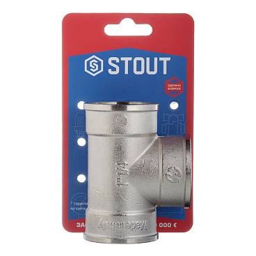 Тройник Stout 1 1/4 ВР(г) х 1 1/4 ВР(г) х 1 1/4 ВР(г) латунный (SFT-0020-000114)