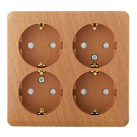 Розетка Systeme Electric Этюд накладная бук со шторками (PA16-208T)