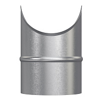 Врезка для круглых воздуховодов d100х100 мм оцинкованная