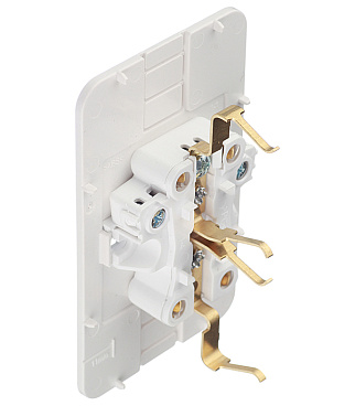 Розетка Systeme Electric Blanca накладная ясень со шторками (BLNRA011215)