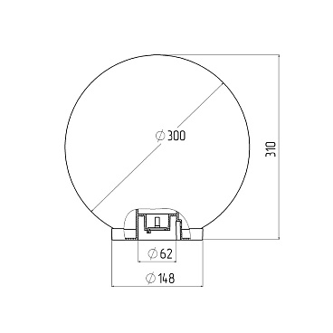 Светильник садово-парковый Svet Анелма золотой 310 мм E27 100 Вт IP44 (1200-00120/4646)