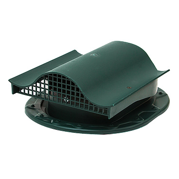 Аэратор Поливент КТВ-вентиль для готовой кровли из гибкой черепицы зеленый RAL 6020