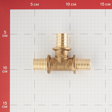 Тройник Stout 20 х 20 х 20 мм латунный (SFA-0013-000020)