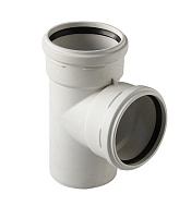 Тройник Pro Aqua Stilte Plus d58 мм 87,5° пластиковый шумопоглощающий для внутренней канализации