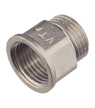 Удлинитель Valtec 15 мм х 1/2 ВР(г) х 1/2 НР(ш) латунный (VTr.197.N.0415)