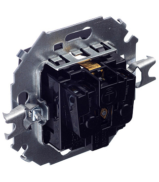 Розетка Simon 15 встраиваемая графит со шторками (1591443-038)