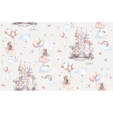 Обои компакт-винил на флизелиновой основе Erismann Kids`Story 60948-02 (1,06х10,05 м)