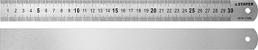 Нержавеющая линейка STAYER, 0,3 м,