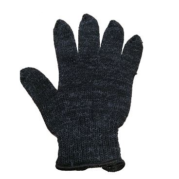 Перчатки шерстяные утепленные черные 10 (XL)