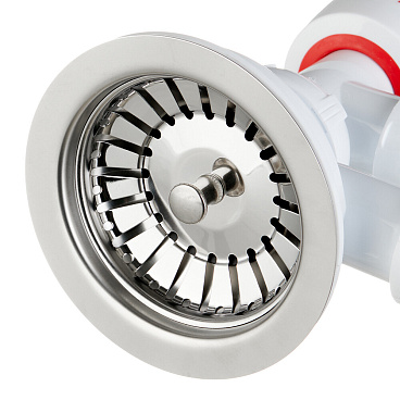 Сифон для мойки Wirquin Neo 3 1/2х40/50 мм с выпуском d114 мм с переливом с соединением 40/50 мм (30987091)