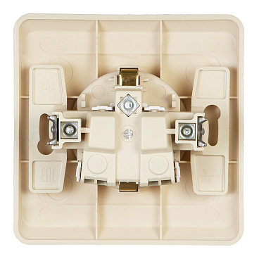 Розетка Systeme Electric Этюд встраиваемая бежевая (PC16-003K)