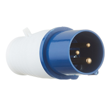 Вилка силовая прямая переносная EKF PROxima 2Р+РЕ 16 А 220 В IP44