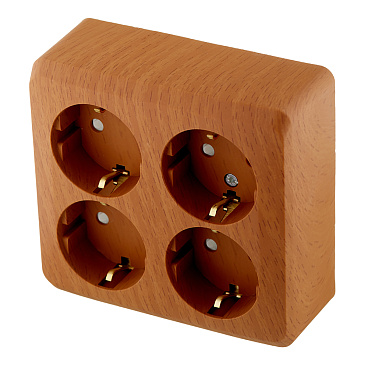 Розетка Systeme Electric Этюд накладная бук со шторками (PA16-208T)