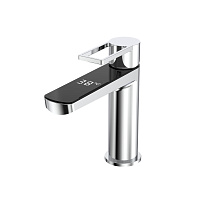 Смеситель для раковины Tokito Rain однорычажный с индикатором температуры хром (TOK-DIG-1011)