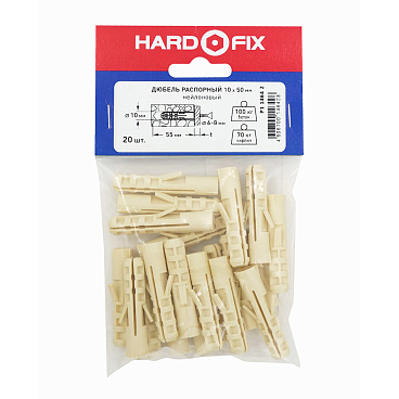 Дюбель распорный Hard-Fix 10x50 мм нейлон (20 шт.)