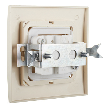 Выключатель Svet одноклавишный встраиваемый бежевый (0604-00031)