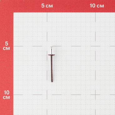 Заклепка вытяжная 4,0x6 мм алюминий/сталь коричневая RAL 8017 (100 шт.)