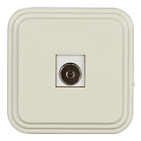 Розетка телевизионная Svet накладная бежевая (0218-00111)