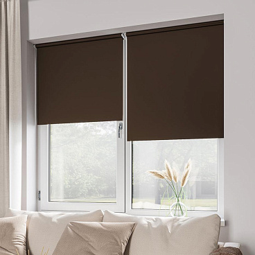 Рулонная штора блэкаут 160х175 см Legrand Blackout шоколад