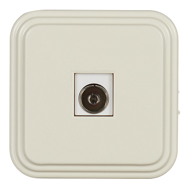 Розетка телевизионная Svet накладная бежевая (0218-00111)