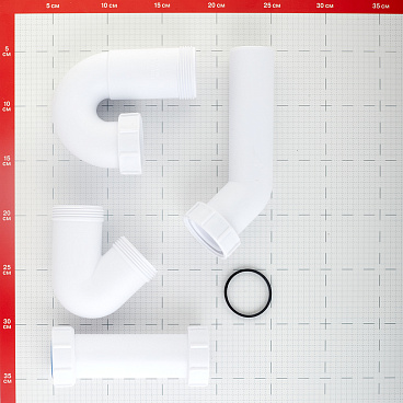 Сифон для раковины и мойки McAlpine 1 1/2х40 мм без выпуска с соединением 40 мм (MRSK12)