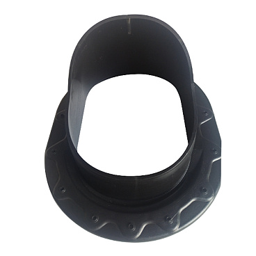 Проходной элемент Поливент для готовой кровли из гибкой черепицы черный RAL 9005