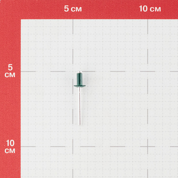 Заклепка вытяжная 4,0x8 мм алюминий/сталь зеленая RAL 6005 (100 шт.)
