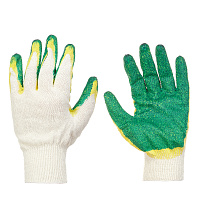 Перчатки х/б с двойным латексным обливом XL