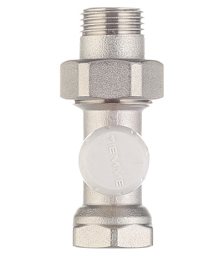 Клапан запорный Tiemme 1/2 НР(ш) х 1/2 ВР(г) для радиатора (3230003)