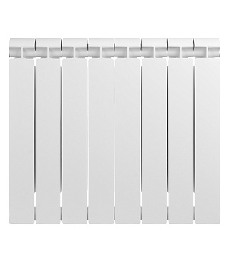 Радиатор биметаллический Global Style Extra 500 мм 8 секций 1" боковое подключение белый