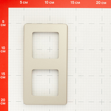 Рамка Legrand Inspiria двухместная шампань (673948)
