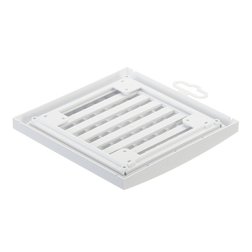 Решетка вентиляционная пластиковая приточно-вытяжная Era РРП 150х150 мм регулируемая белая