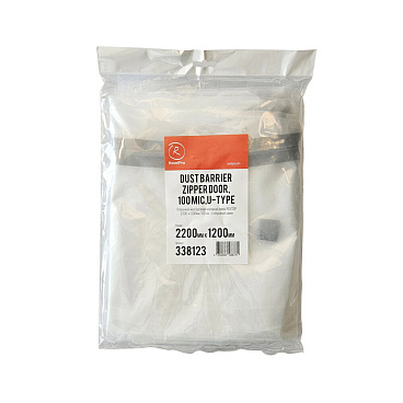 Дверь пленочная RoxelPro защитная с U-образным замком 2200х1200 мм (2,64 кв.м)