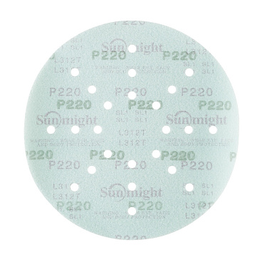 Диск шлифовальный Sunmight Film L312T d225 мм P220 на липучку пленочная основа (50 шт.) (53511)