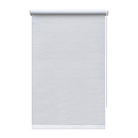 Рулонная штора блэкаут 40х160 см Decofest Каролина белая